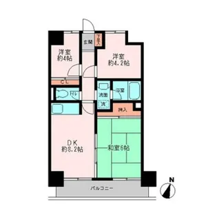 ザ・レジデンス横浜サウス【7階】の間取り