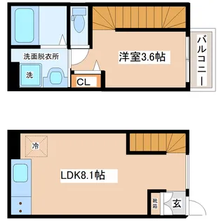 アルカンシエルK【1階】の間取り