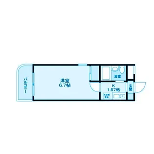 神奈川県川崎市中原区上新城2【マンション】の間取り