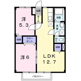 アーバンヒルズII【1階】の間取り