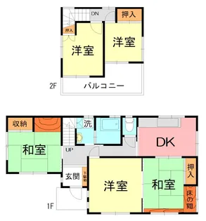 神奈川県伊勢原市下落合【一戸建】の間取り