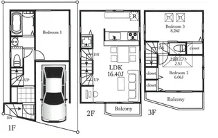 高円寺北4丁目戸建の間取り