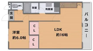 マンション清【2階】の間取り
