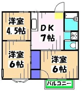 あすかヒルズ【1階】の間取り