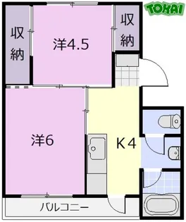 2Kの間取り画像