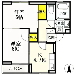 グリーンヒル【2階】の間取り