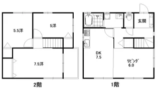 広島県広島市安佐南区川内2【一戸建】の間取り