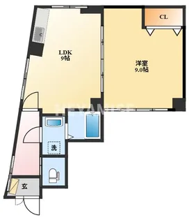 塩見ビル【4階】の間取り