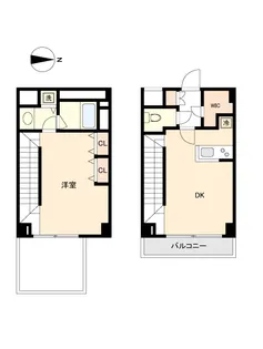 東京都中野区中央1【マンション】の間取り