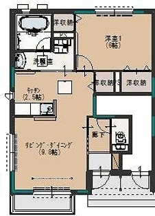 ソレイユ II【1階】の間取り