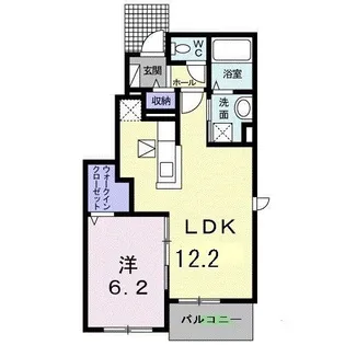 カレントII【1階】の間取り