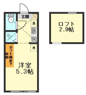 東京都江戸川区南小岩6【アパート】の間取り