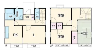 神奈川県海老名市浜田町【一戸建】の間取り