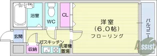 グリーンフォレストあさみ【1階】の間取り