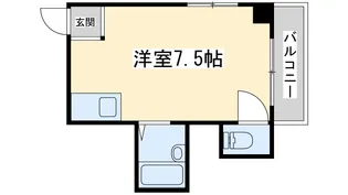 新大阪ハイツ【4階】の間取り