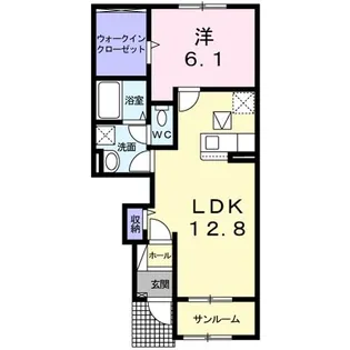 ラ エストレーヤ C【1階】の間取り