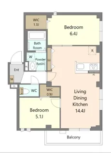 Belle Sereno【2階】の間取り