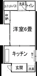 1DKの間取り画像