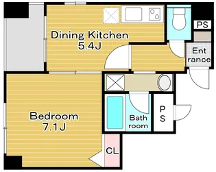 Peaceful Court 菊川【3階】の間取り