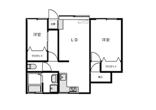 本牧町1丁目279アパート 1階【1階】の間取り
