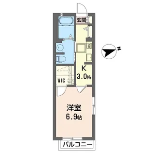 フラディウム【1階】の間取り