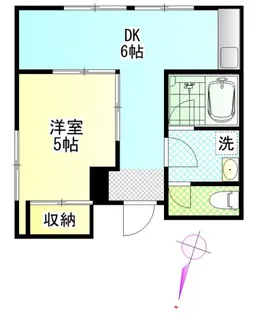 リバーサイドビル下井草【4階】の間取り