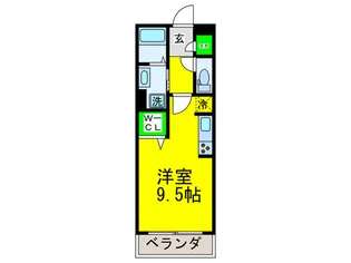 パ-ルレジデンス芦原橋【2階】の間取り