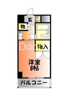 岡山県岡山市北区大供2【マンション】の間取り