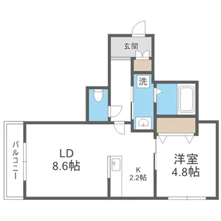 LOTUS FLEUR1【1階】の間取り