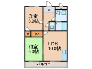 シャルム岡本【1階】の間取り