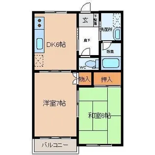 ニッコーハイツ【2階】の間取り