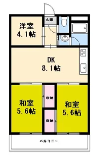 第1キクスイビル【4階】の間取り