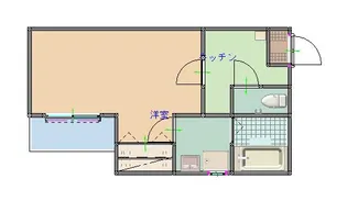 クレフラスト仙台駅北【1階】の間取り
