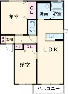 キャニオンナカタ【2階】の間取り