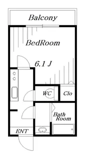 千葉県千葉市花見川区検見川町5【アパート】の間取り