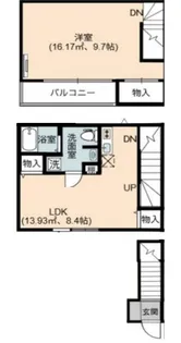 埼玉県川口市北原台1【アパート】の間取り