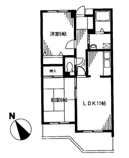 エクセレントビュー第3【1階】の間取り