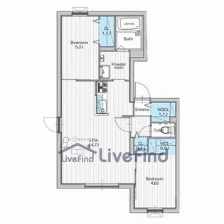 JANUS(ジェイナス)residences月寒中央ParkFront【3階】の間取り