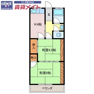 マンションハセガワ【1階】の間取り