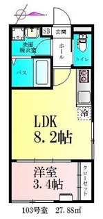 仮)BAU宮町1号棟【1階】の間取り