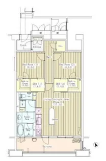 マチュリティ小石川【2階】の間取り