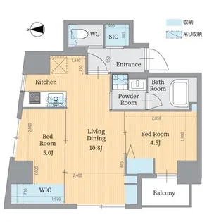 パークルール神田司町ロンド【6階】の間取り