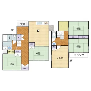 千葉県君津市法木作1【一戸建】の間取り
