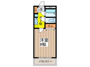 桜ハウス大八木【1階】の間取り