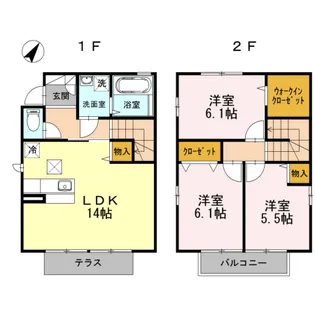 神奈川県藤沢市今田【一戸建】の間取り