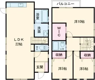 山口県岩国市車町3【一戸建】の間取り