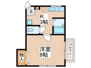 第三松風コ-ポ【2階】の間取り