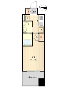 レジディア仙台上杉【13階】の間取り