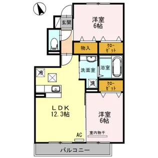 雅 Miyabi N【1階】の間取り