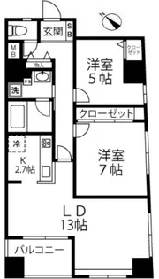 グリーンパーク日本橋ドゥ【4階】の間取り